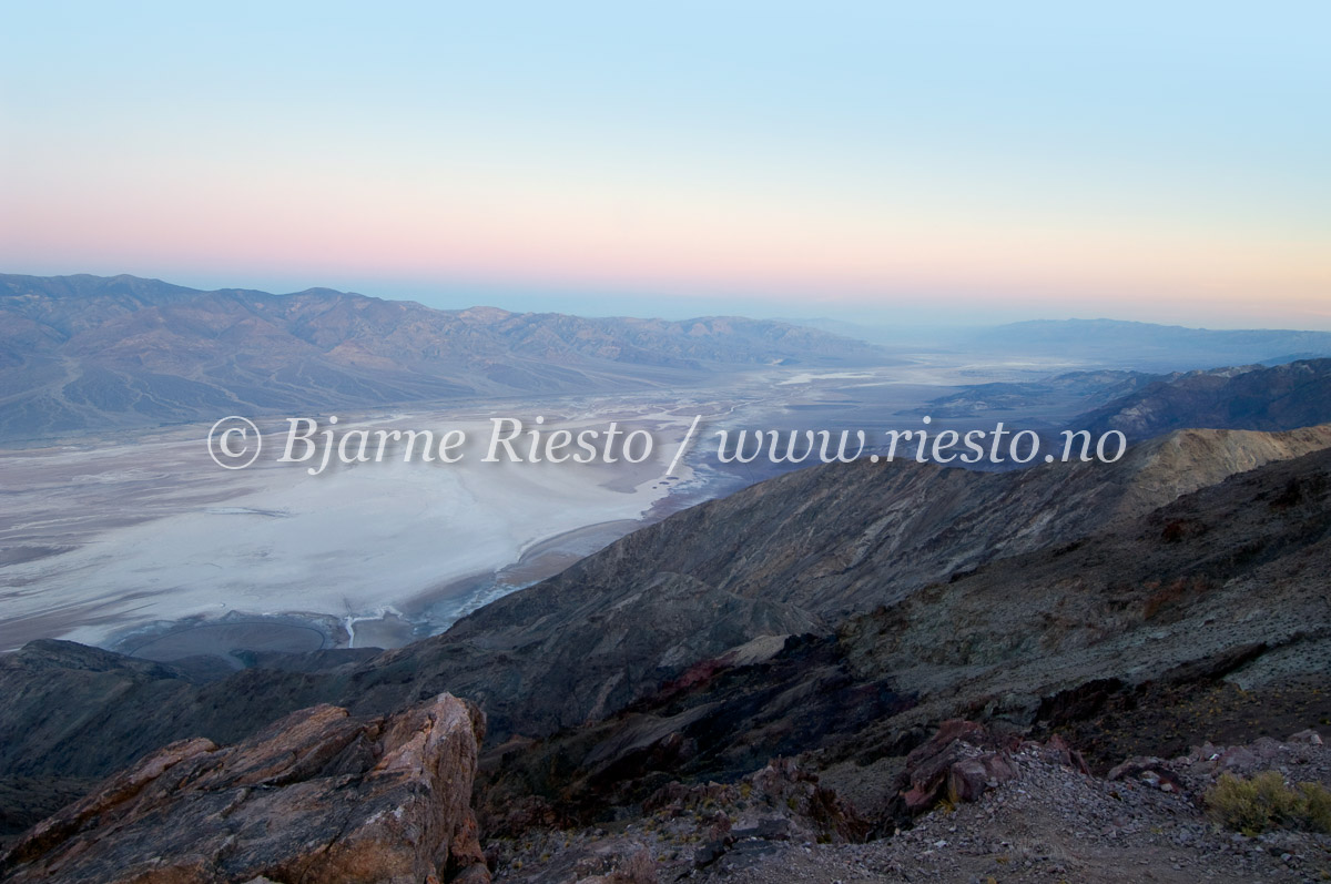 View over Death Valley, California